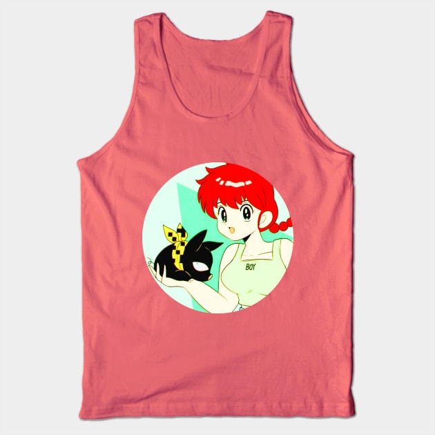 ranma and p-chan Tank Top by robinchan33